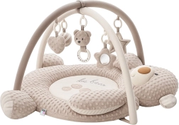 Tapis d’éveil de luxe en minky avec mélodie PlayTo ourson