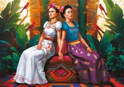 Puzzle TREFL Premium Plus Frida Kahlo : Les deux Frida 1000 pièces