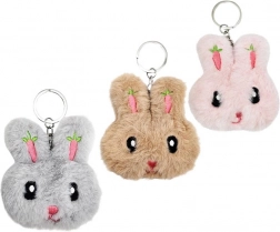 Porte-clés en peluche lapin 10 cm