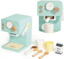 machine à café en bois pour enfants 7 pcs classic world