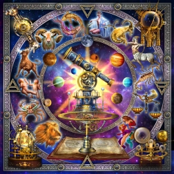 BLUEBIRD puzzle carré constellations – 1000 pièces