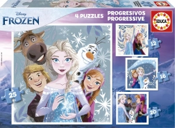 Educa Puzzle La Reine des Neiges 4-en-1