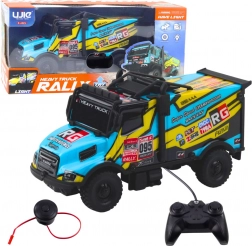 Camion RC vert avec télécommande et klaxon