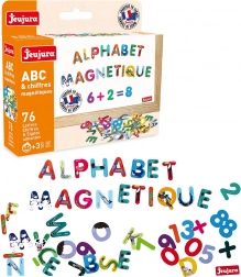 Jeujura lettres magnétiques colorées – 76 pcs
