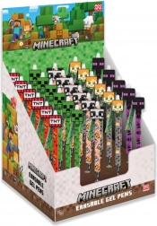 Stylo gel effaçable MINECRAFT 15 cm – stylo stylé avec gomme intégrée