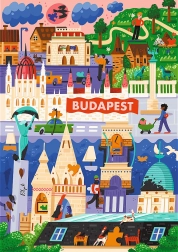trefl puzzle premium plus l’art des couleurs : budapest, hongrie 1000 pièces