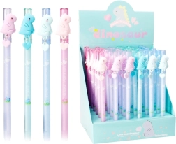 Stylo gel effaçable avec dinosaure