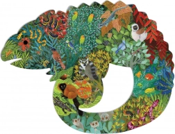 DJECO Puzzle silhouette Caméléon 150 pièces
