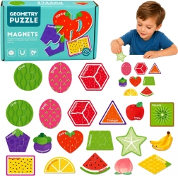 Puzzle magnétique Fruits – 30 pièces pour le réfrigérateur et le tableau magnétique