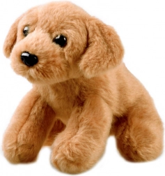 Chiot en peluche assis 13 cm