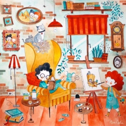 Puzzle Chambre joyeuse 1023 pièces