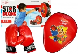 Set de boxe pour enfants avec gants et protège‑mains