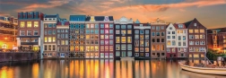 puzzle panoramique 1000 pièces – Amsterdam lumineux