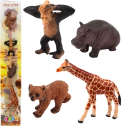 Ensemble de figurines réalistes d'animaux sauvages