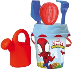 Seau avec accessoires 17 cm SPIDEY
