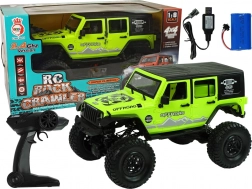 Voiture RC tout-terrain ROCK CRAWLER 2,4 GHz 4x4 – vert