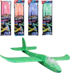 Avion en polystyrène lumineux à lancer - 1 pièce