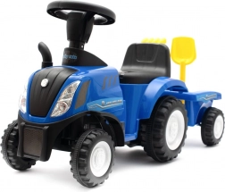 Draisienne tracteur pour enfants avec remorque et outils NEW HOLLAND bleu