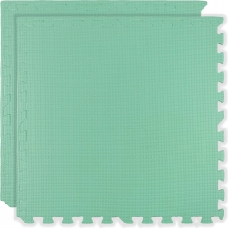 Tapis en mousse souple HUMBI 120 × 60 cm, grands puzzles imperméables, 2 pièces, menthe
