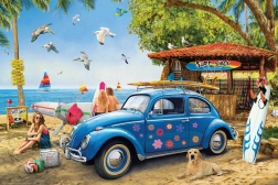 Puzzle Eurographics VW Coccinelle et Surfeurs 1000 pièces