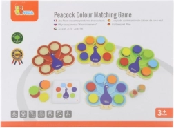 VIGA paon – jeu d’association des couleurs Montessori avec cartes