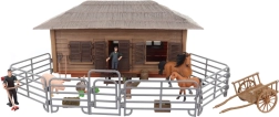 ferme avec animaux set en plastique pour enfants 3+