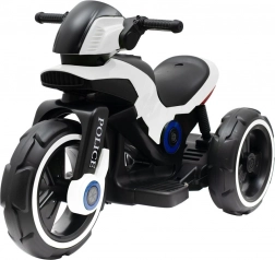 Moto électrique pour enfants BABY MIX Police blanche