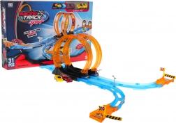 Piste de course avec boucles serrées