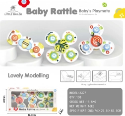 Set de spinners pour enfants 3-en-1 coccinelle, papillon, abeille avec ventouses