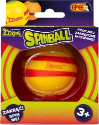 Spinball balle de jonglage jaune et rouge