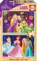 Puzzle en bois DISNEY princesses 2×50 pièces