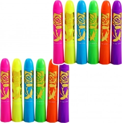 Ensemble de peinture faciale néon - 12 pièces