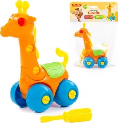 Girafe à visser – jouet de montage pour enfants à roulettes
