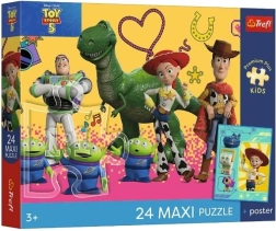 Puzzle maxi Premium Plus pro pour enfants Toy Story – jouets et amis 24 pièces