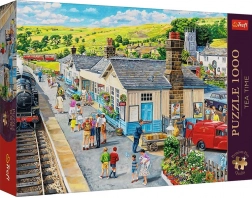 Trefl puzzle Premium Plus Tea Time – gare ferroviaire 1000 pièces