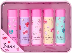 Coffret de baumes à lèvres en boîte métallique