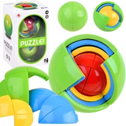 Boule puzzle 3D logique – bille casse-tête colorée