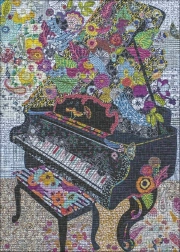 Puzzle HEYE Quilt Art : Piano 1000 pièces