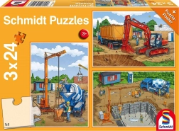 Puzzle SCHMIDT Sur le chantier 3x24 pièces