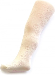 Collants jacquard pour enfants New Baby beige 128