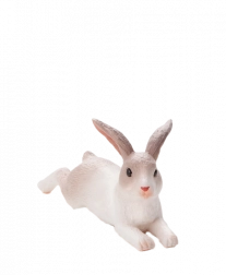 MOJO lapin couché – figurine en plastique réaliste