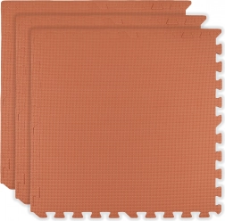 Tapis en mousse HUMBI 180 × 60, grands puzzles étanches, sûr, 3 pcs, orange