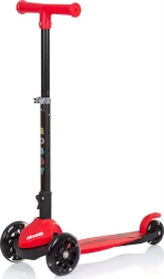 Trottinette Robby avec lumières LED Rouge