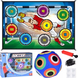 Kit de jeu de football avec cible et ballon lumineux