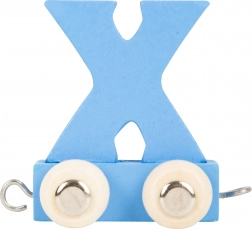 Petit train en bois – alphabet coloré, lettre X small foot