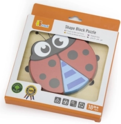 Mini puzzle en bois coccinelle VIGA