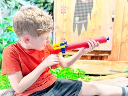 Pistolet en mousse SPORTO Spy avec tir autour du coin