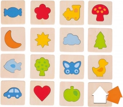 Jeu tactile Reconnais les formes dans un cadre