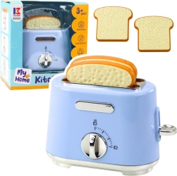 Grille-pain de cuisine pour enfants avec toasts à éjection – bleu
