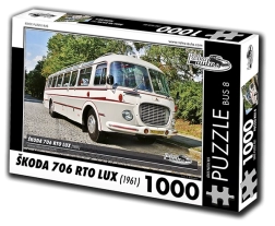 Puzzle Voitures rétro Škoda 706 RTO LUX – autobus 1961, 1000 pièces